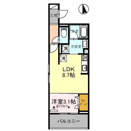 【Presso-Uの間取り】