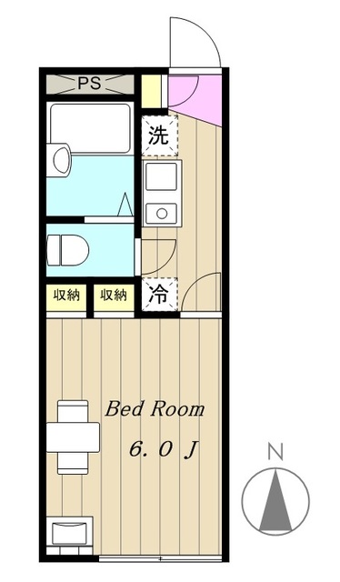 町田市小川のアパートの間取り