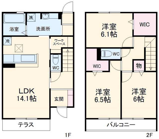 川崎市宮前区神木本町のアパートの間取り