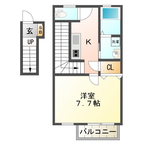 ベルフォーレ新町の間取り