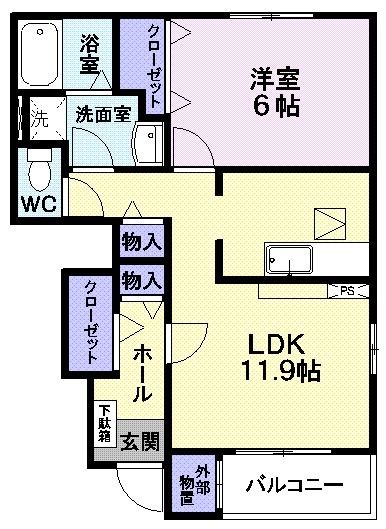 【ソール・オリエンスＣの間取り】