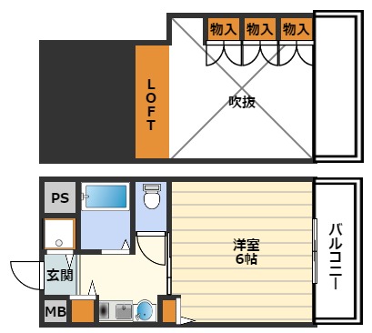 エステムコート梅田東アクアパレスの間取り