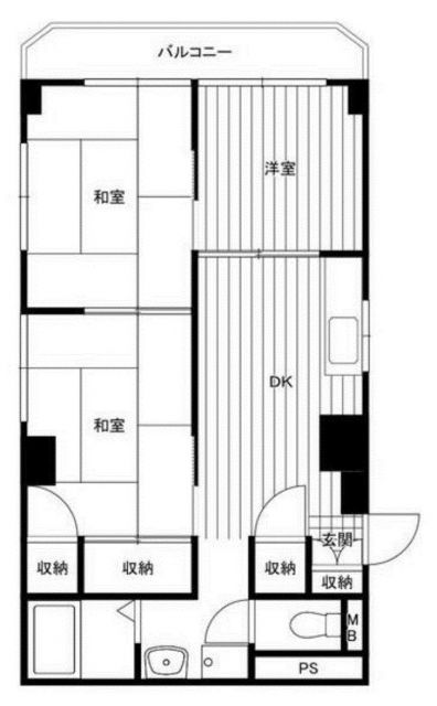 坂戸市緑町のマンションの間取り