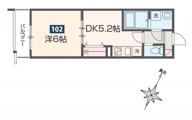 MELDIA拝島IIの間取り