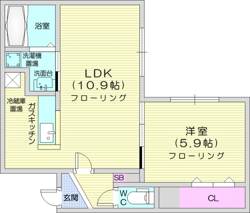 Olive環状東の間取り