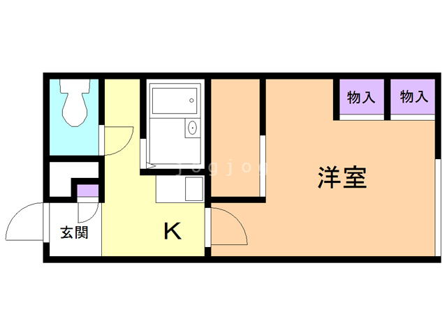 レオパレスビリーブ６５の間取り