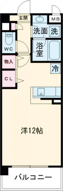 三田市上井沢のマンションの間取り