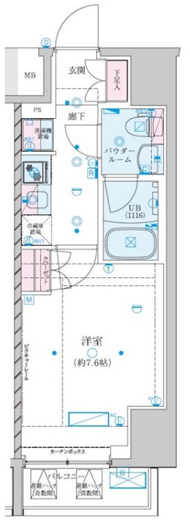 ジェノヴィア川崎VIIの間取り