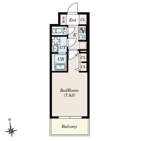 S-RESIDENCE桜本町awesomeの間取り
