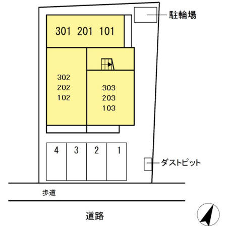 【GLANZの駐車場】