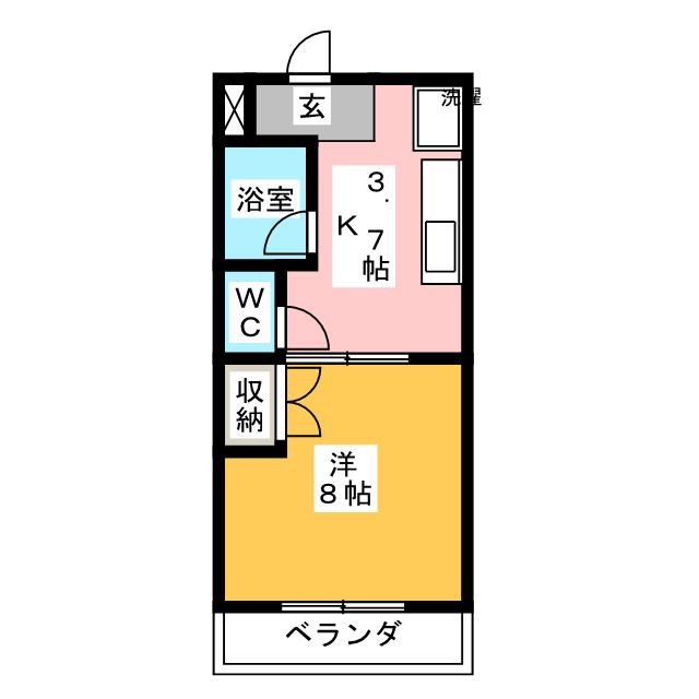 マンションフローラの間取り