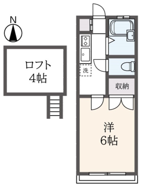 稲城市矢野口のアパートの間取り