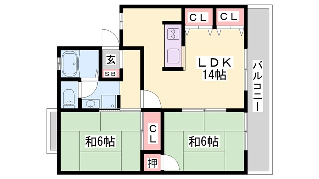 セジュール・ルポの間取り