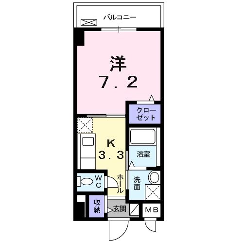 堺市北区東浅香山町のマンションの間取り