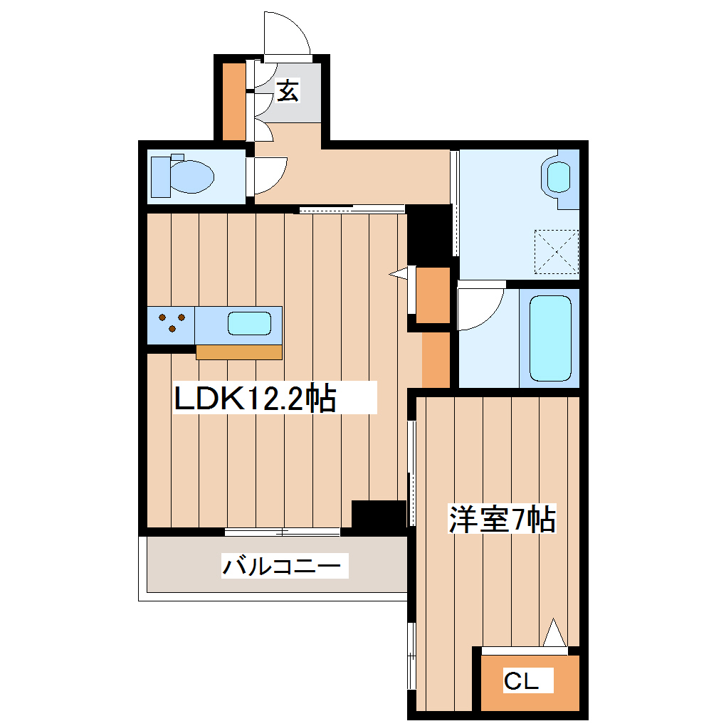 ベレオ・花京院の間取り