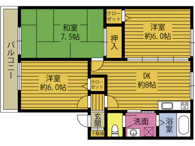 パンテオン　メラの間取り