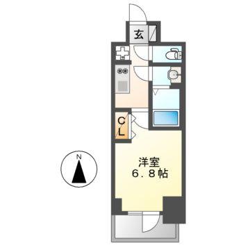 プレサンス名古屋幅下ファビュラスの間取り