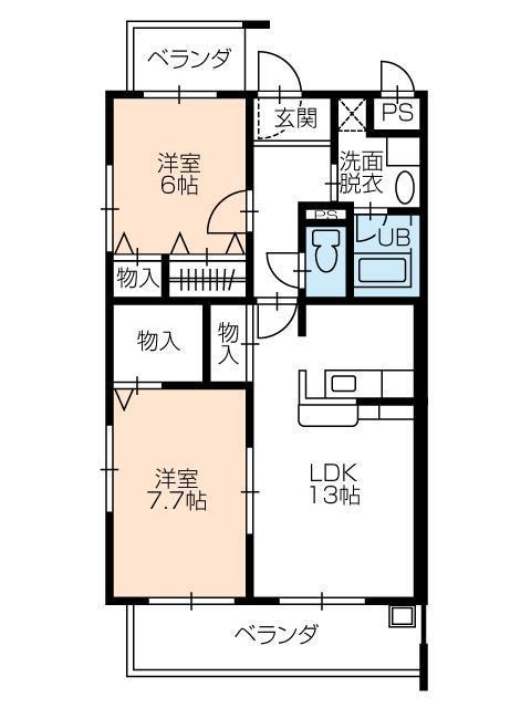 ヴァンティーアの間取り