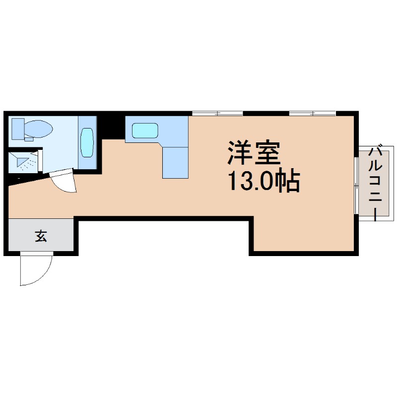 名古屋市中区大須のマンションの間取り