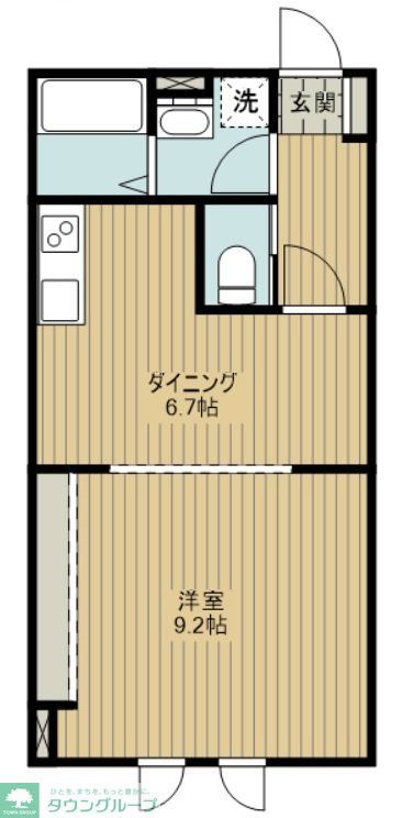 入間市狭山台のアパートの間取り