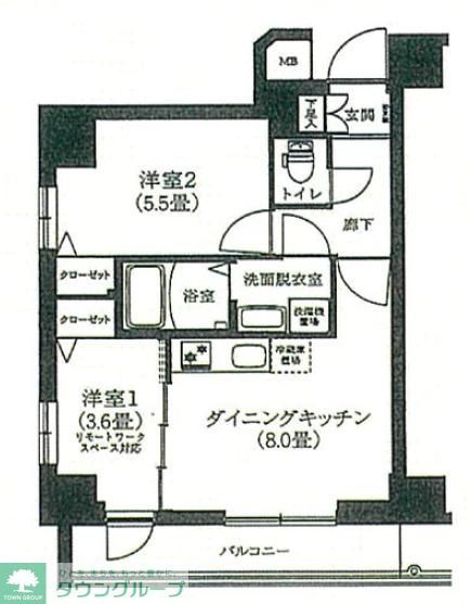 アイル　プレミアム東京押上ノースの間取り