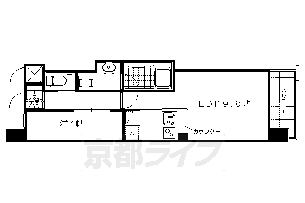 Ｓ－ＦＯＲＴ　二条城前の間取り