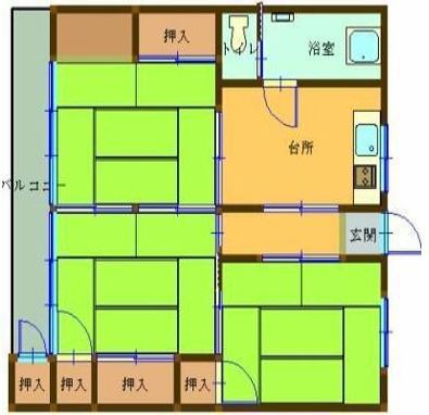 鹿児島市山下町のマンションの間取り