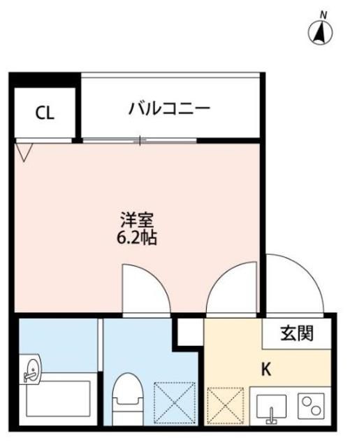 川崎市多摩区宿河原のアパートの間取り