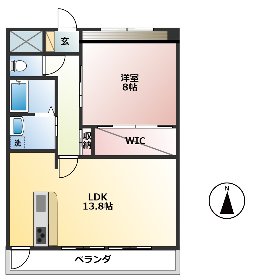 アクシス三本木の間取り