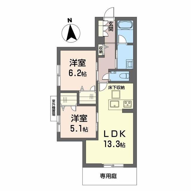 シャーメゾン京都旧二条の間取り