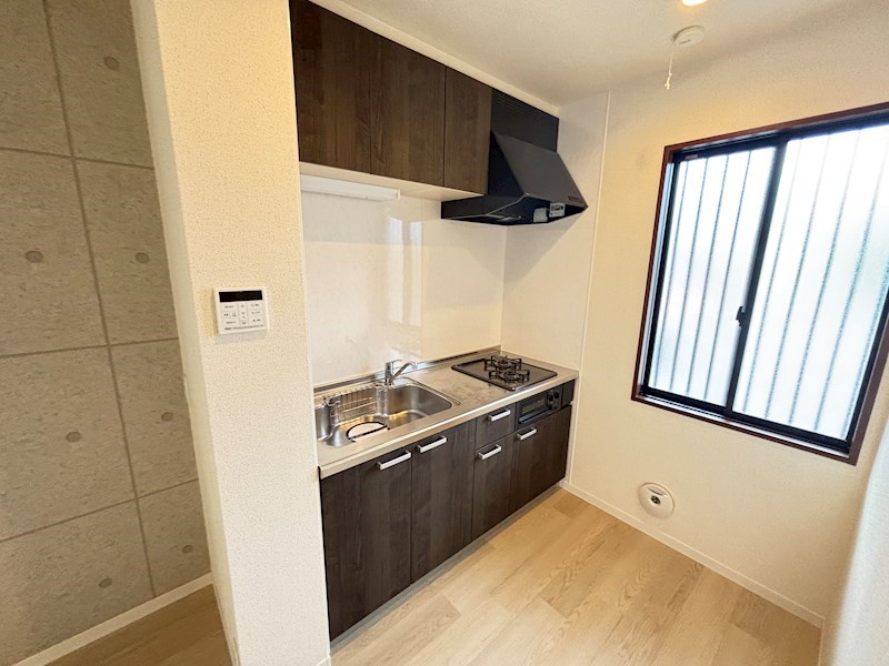 キッチン　都市ガス対応のキッチン