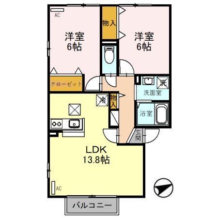 ソレアード　Ａの間取り