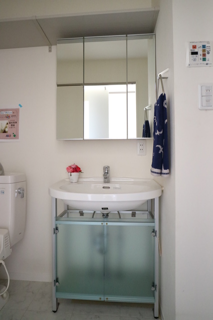 洗面設備　備品は付きません。