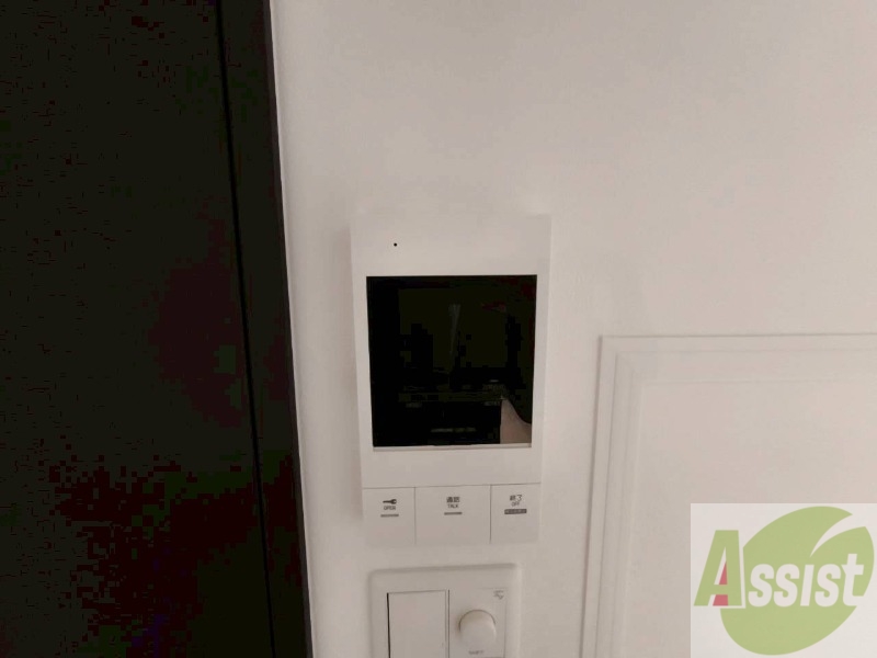セキュリティ　インターホンです。オートロック付きで安心のマンションです。