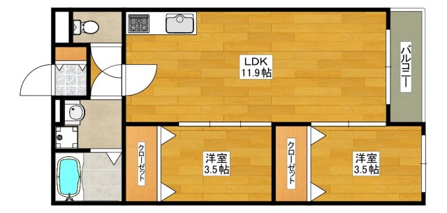 Villa 41 YAMATE SUITAの間取り写真