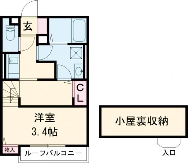 ブランシェ三萩野の間取り写真