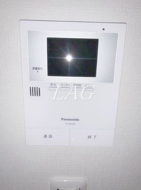 セキュリティ　モニター付きインターフォンです。