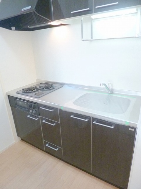 キッチン　ガス2口システムキッチン