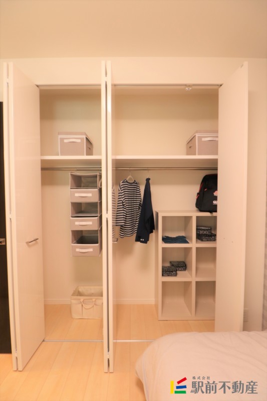 収納　モデルルームの写真です。