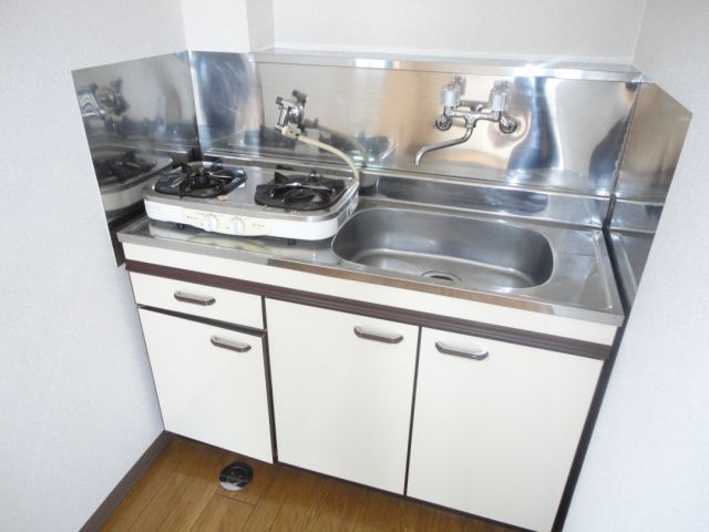 キッチン　２口ガスコンロがあるキッチン