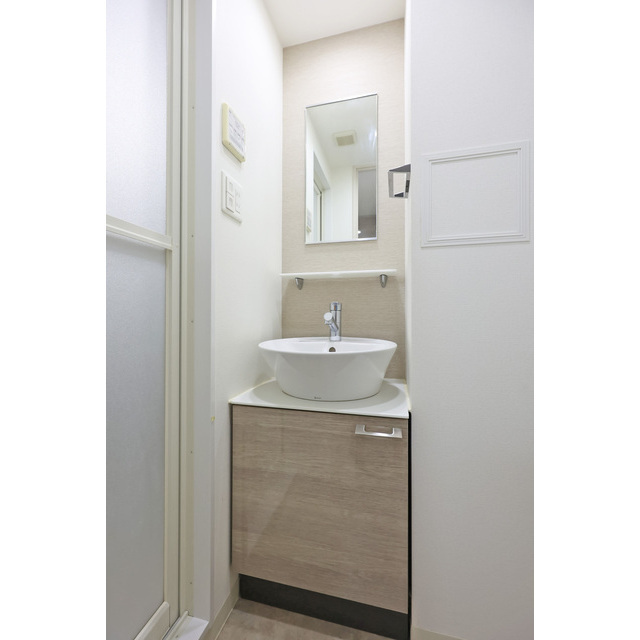 洗面設備　広い洗面スペース