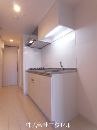 キッチン　2口コンロのシステムキッチンです。