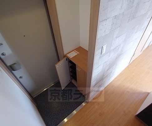 玄関　棚付でかわいいですね