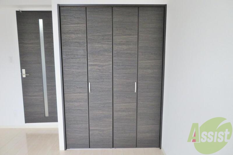 収納　収納はちょっとオシャレな感じですね。