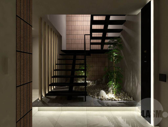 ロビー　お洒落なロビースペース