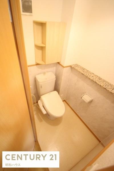 トイレ　トイレには温水洗浄便座完備です！