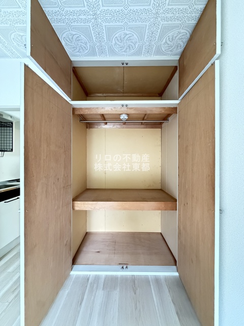 収納　棚付なので収納道具なしでも◎