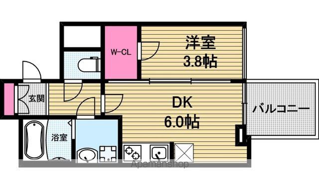 RISING Maison 本町橋の間取り写真
