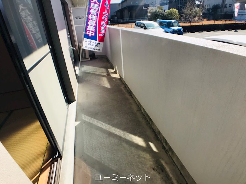 バルコニー　実際のお部屋は反転タイプとなります。