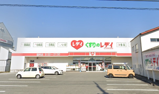 ドラックストア　くすりのレデイ国府店（ドラッグストア）まで434m